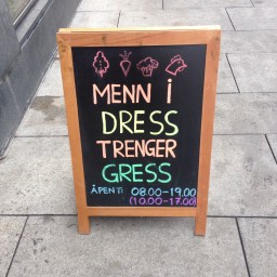 Å selge grønt til mannfolk